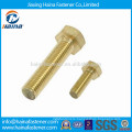 DIN933 ANSI Brass Hex Cap Screws with ISO Certificate